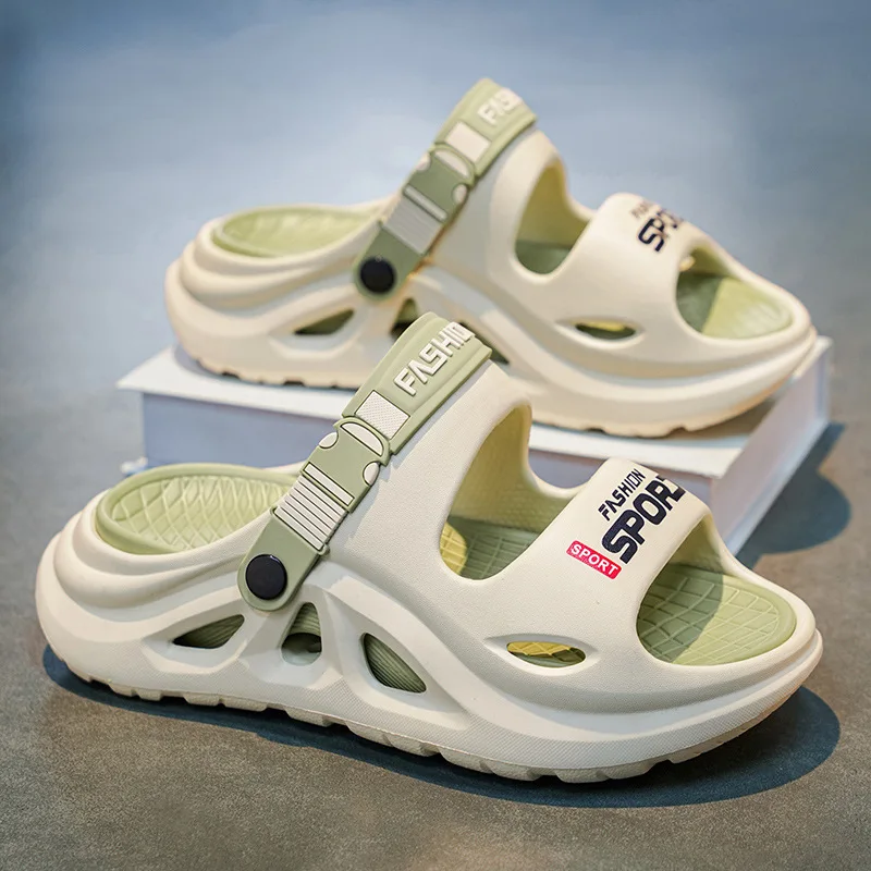 Men's summer sports sandals  outdoor trendy new model, non-slip, wear-resistant, soft sole, dual-use for driving and