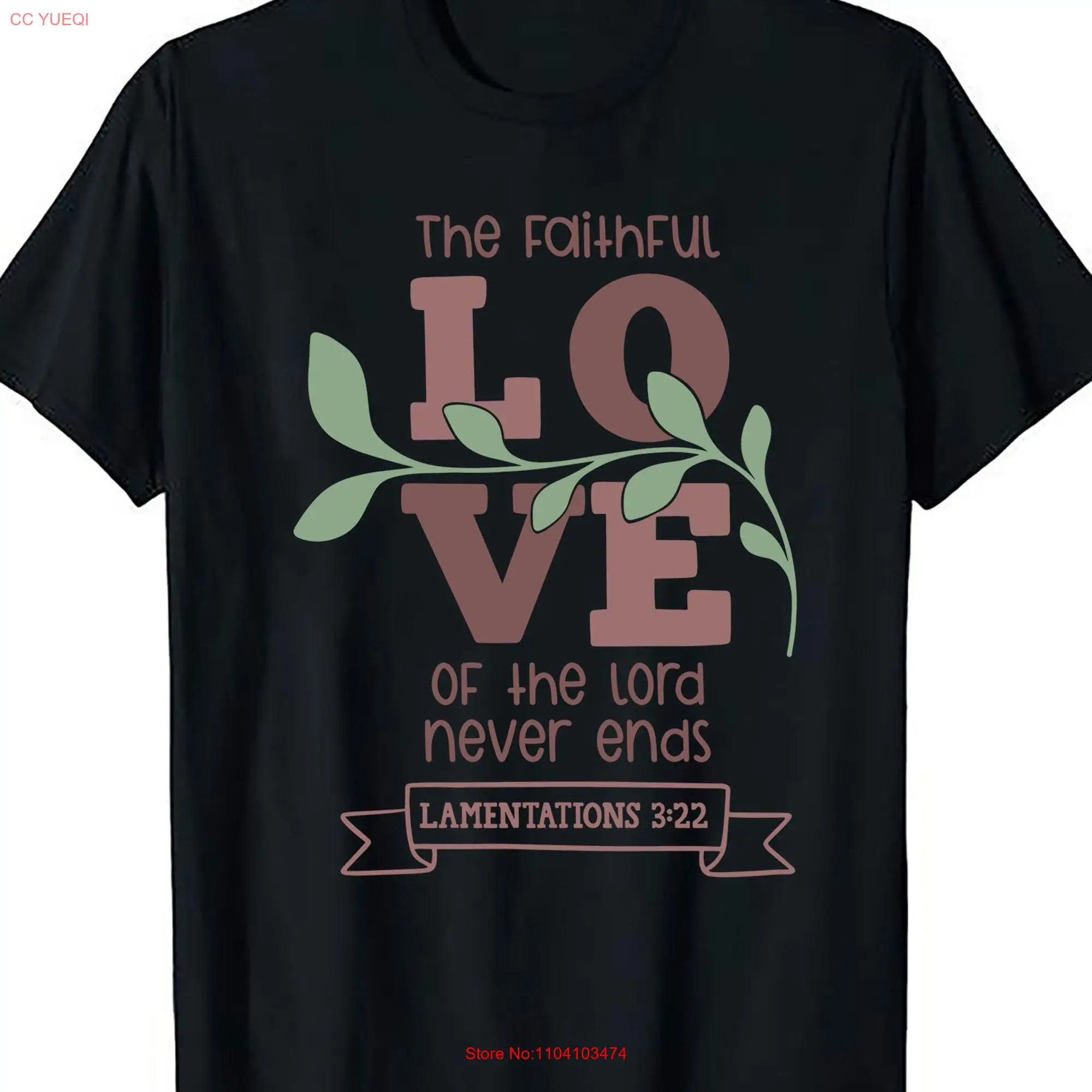 Christian Jesus Is Better Faith In God Bible Psalm Lamentations 3 22 Religious Message T Shirt s long or short sleeves