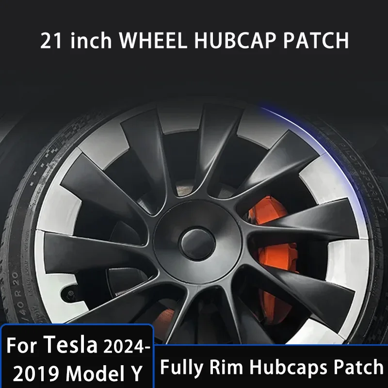 

Tesla Model Y Hub Cap Patch 21 Inch Wheel Protectors ABS Car Decals Auto Exterior Accessories 2023 Car Sticker Accessory