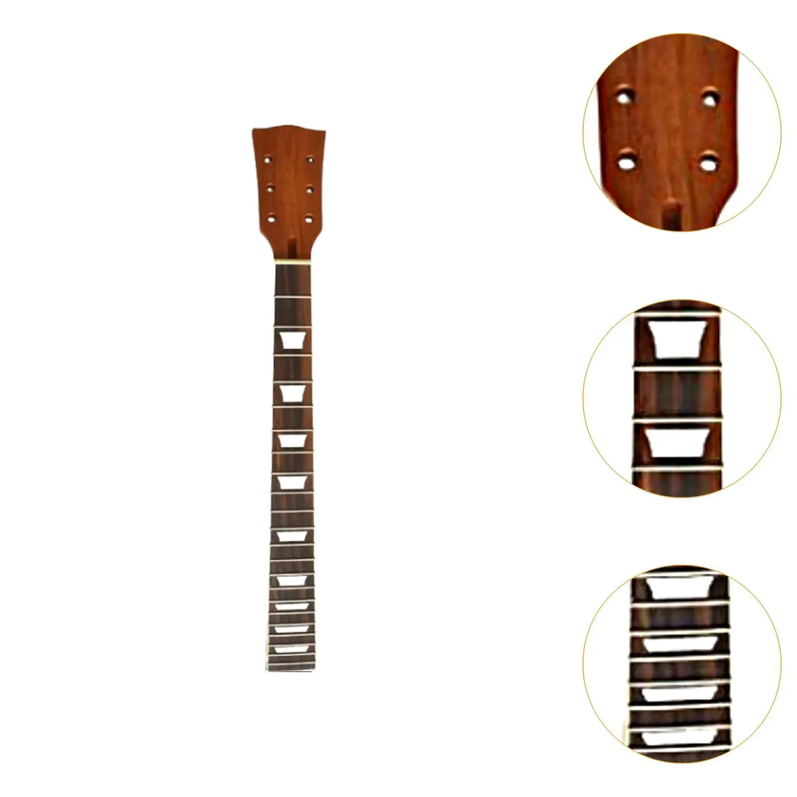 

Electric Guitar Neck 63.5cm Rosewood Fretboard Replacement Wooden Accessory for DIY LP Guitars Musical Parts