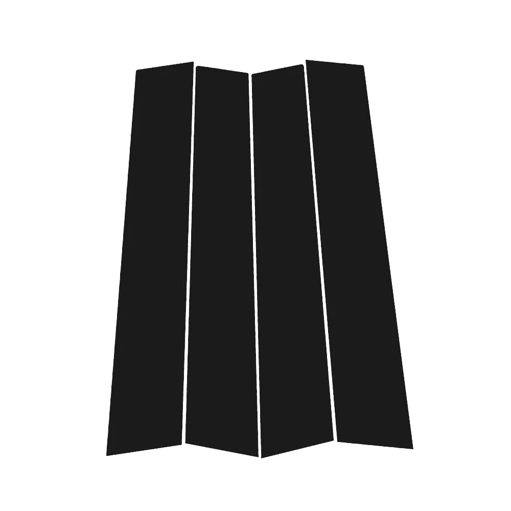 Glossy Black Carbon Fiber Window Door Deal B C Pillar Post Cover Sticker For Acura TL UA8 UA9 2009-2014 2010 2012 2013