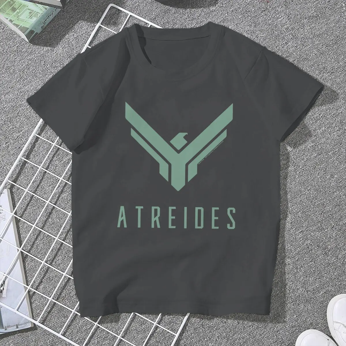 Women Green Atreides House  T Shirts Dune Science Fiction Film Cotton Tops Unique Short Sleeve Crewneck Tees 4XL 5XL T-Shirts