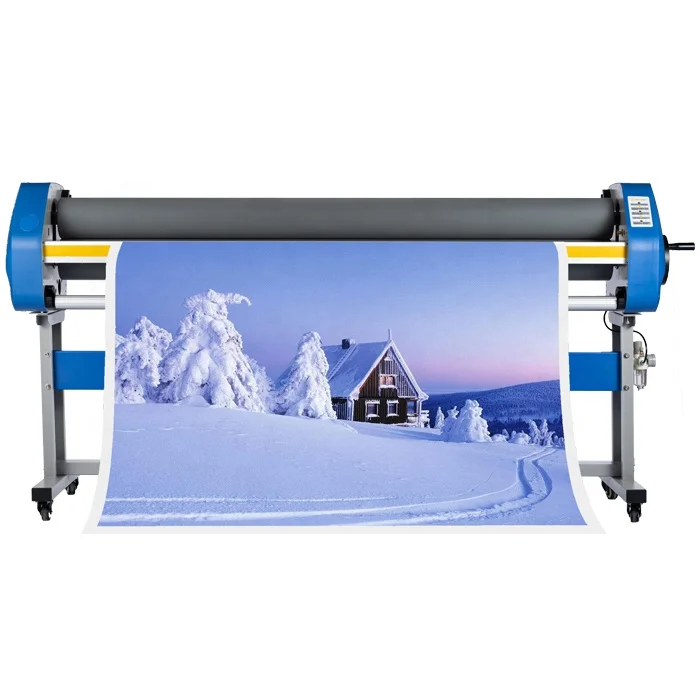 LeFu LF1700-B5 Industrial Anti-Static Manual Laminating System 1630mm Max Width Paper Plastic Wood Silicone Roller Static Case