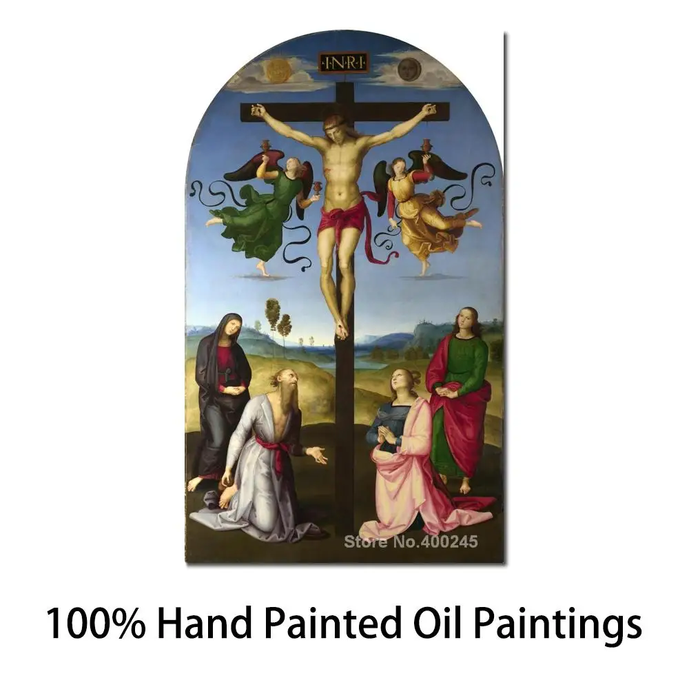 Mond Crucifixion Raphael Sanzio Painting for Sale Art Portrait Hand Painted High Quality