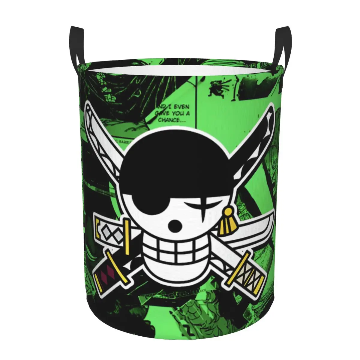 

Большая корзина для белья Roronoa Zoro, органайзер для игрушек для девочек и мальчиков, цельная конструкция