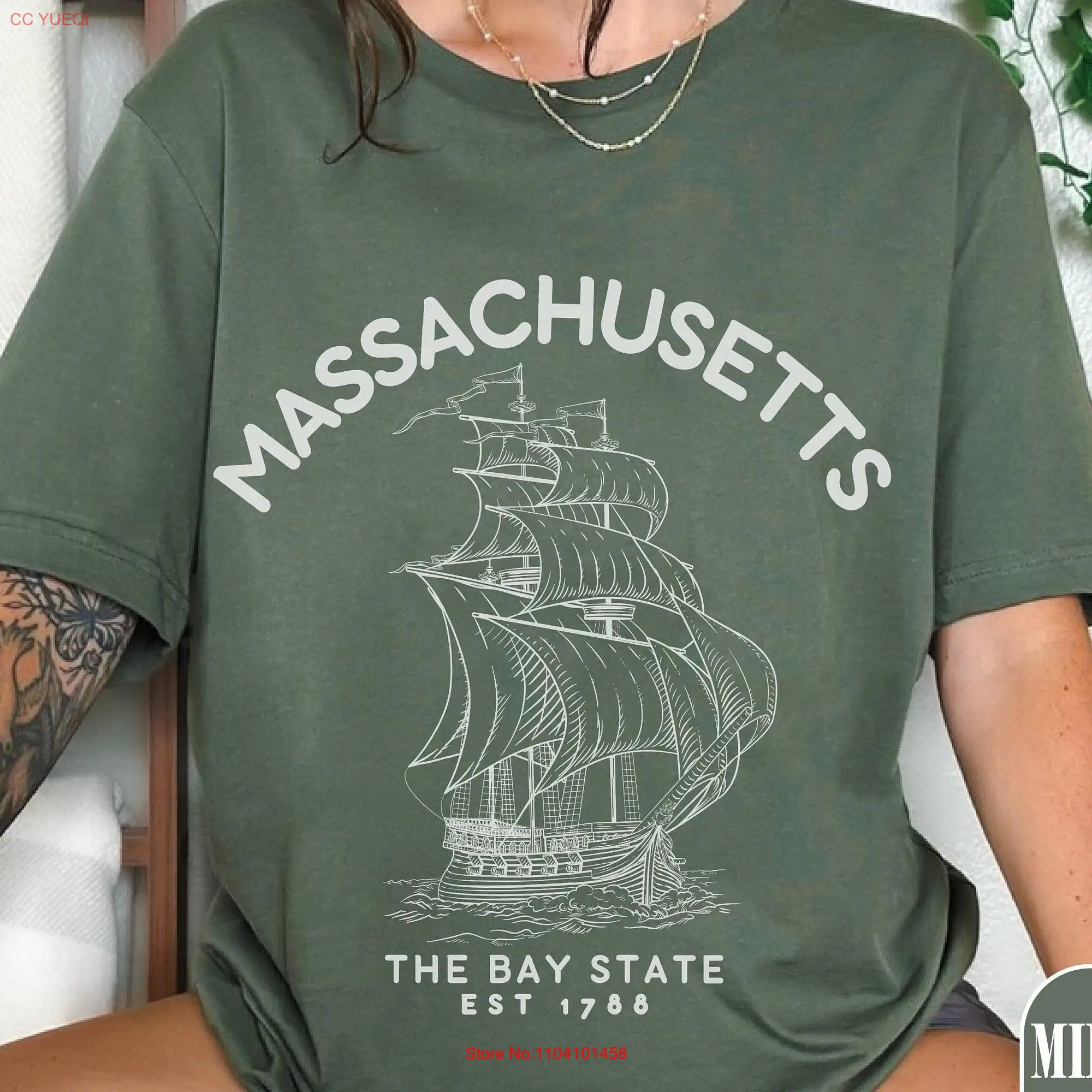 Massachusetts shirt tee Soft and comfortable T MA USA Girls Trip Vacation gift long or short sleeves