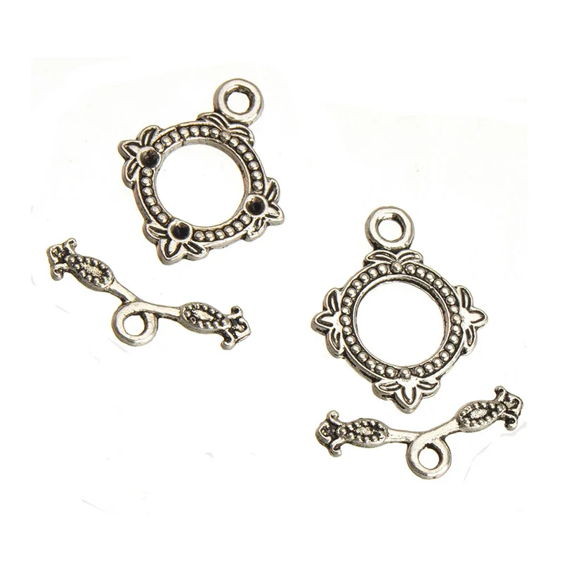 Accesorios para hacer joyas Diy, ganchos de cierre DIY, 30 juegos, manualidades creativas, pulseras, collares, dijes, conectar hojas de plata, venta al por mayor