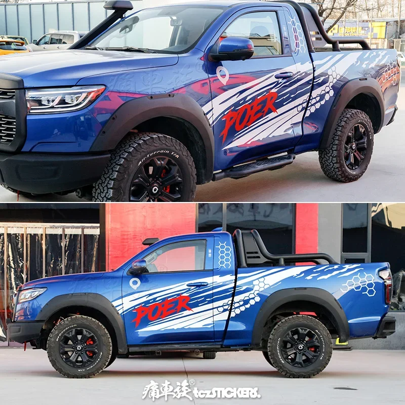 Car stickers FOR POER body appearance personalized customization sports fashion special decorative decals film accessories