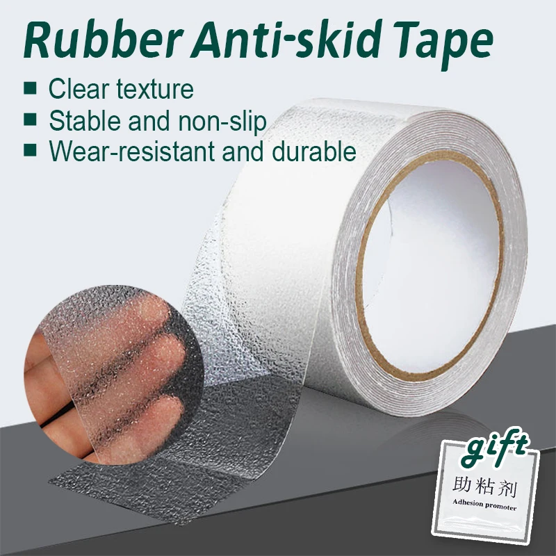 Child Elderly Safe Anti Slip Stairs Tapes PEVA Rubber Bathroom Anti Slip Stickers Warning Stripes Emergency Lines Wall Sticker