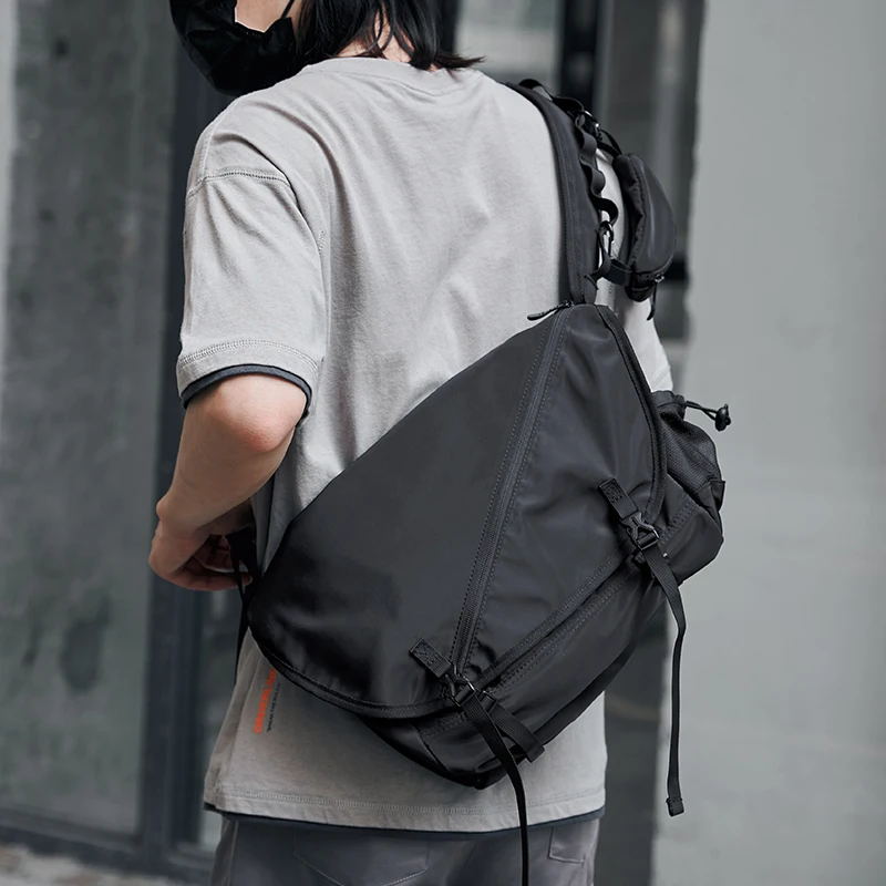 Borsa a tracolla da uomo in stile coreano giapponese borsa a tracolla da viaggio Casual sportiva leggera di grande capacità impermeabile