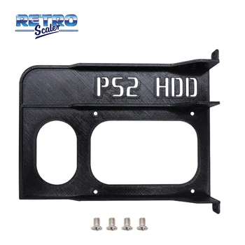 Verbesserte Version Hochwertige PS2-Festplatte mit 2,5-Zoll-Festplatte und 3D-gedruckter Halterung für die Spielekonsole PlayStation 2 SCPH 30000 und 50000