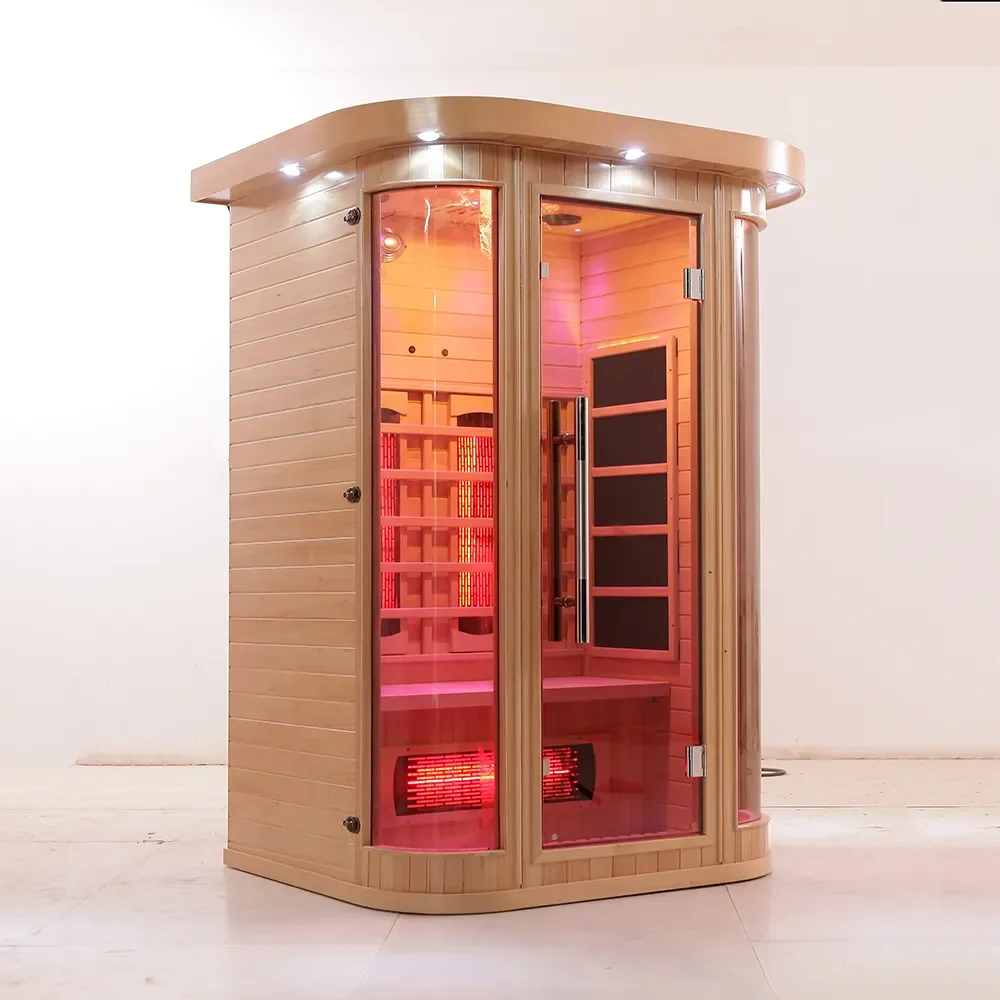 

STLF2025 Hot Sale One Person Hemlock Far Infrared Indoor Sauna Room