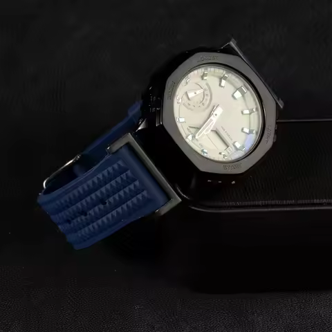 Silicone grid pattern strap For Casioak Watch DW5600 6900 8900 GA-110/100/120 Silicone Strap Sport Bracelet Wristband Accessorie