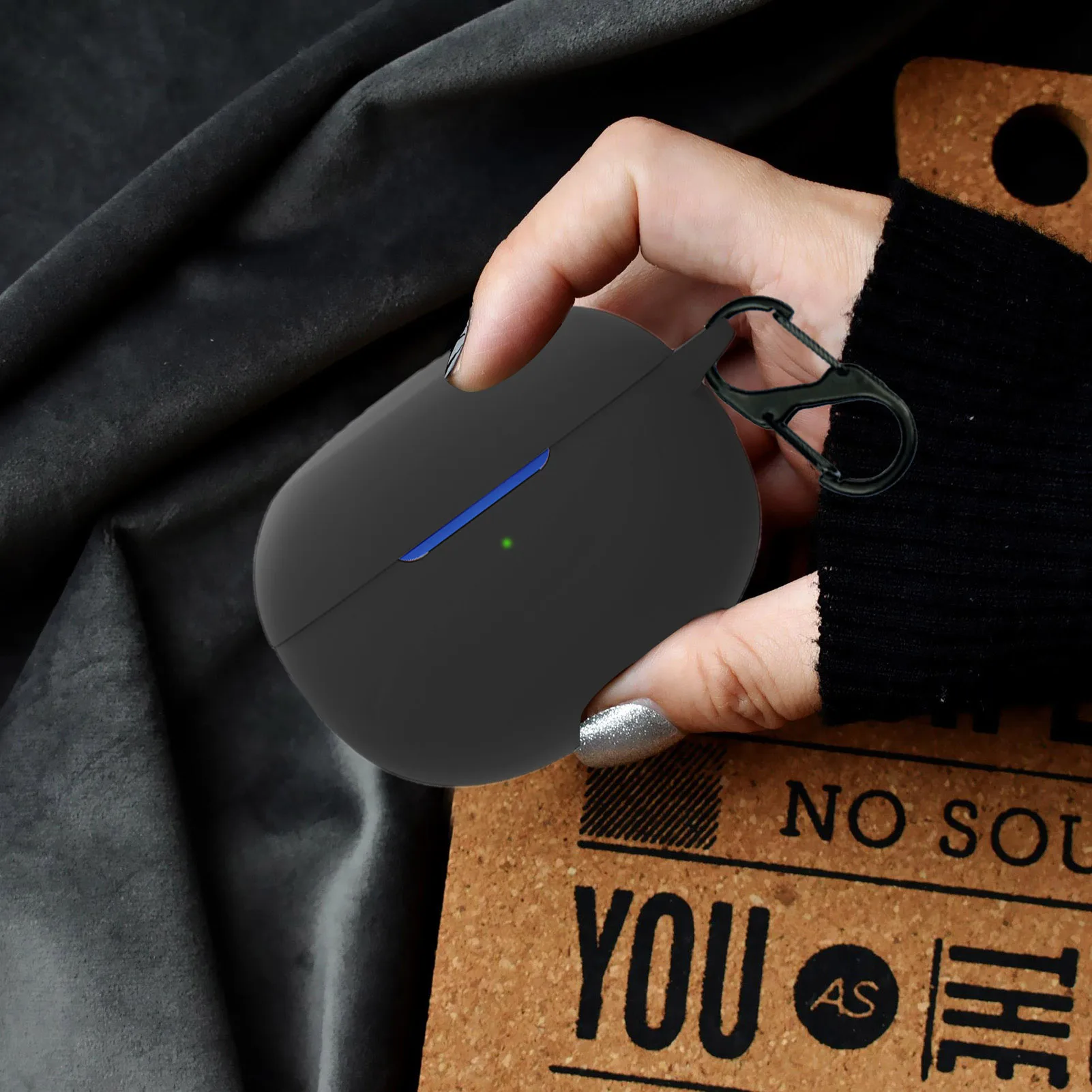 2022 New Silicone Cover Case For Realme Buds Air 3 Case With Carabiner Sticker Skin Earphone Cases Accessories Protection