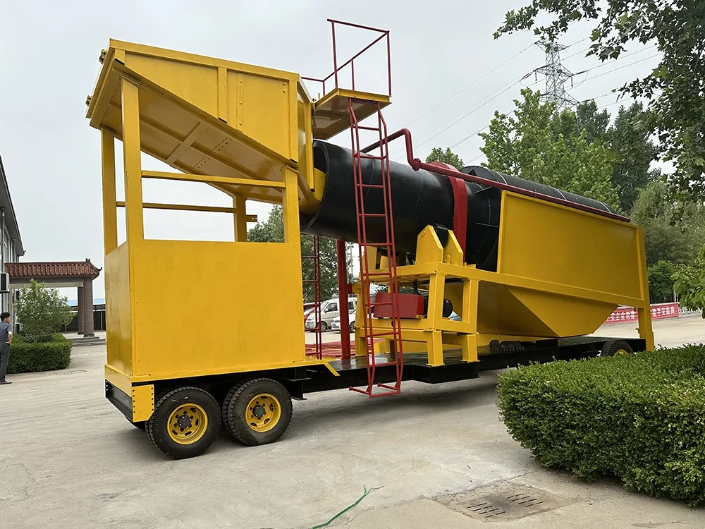 Machine de concentrateur knelson à écran trommel rotatif industriel de lavage d'or