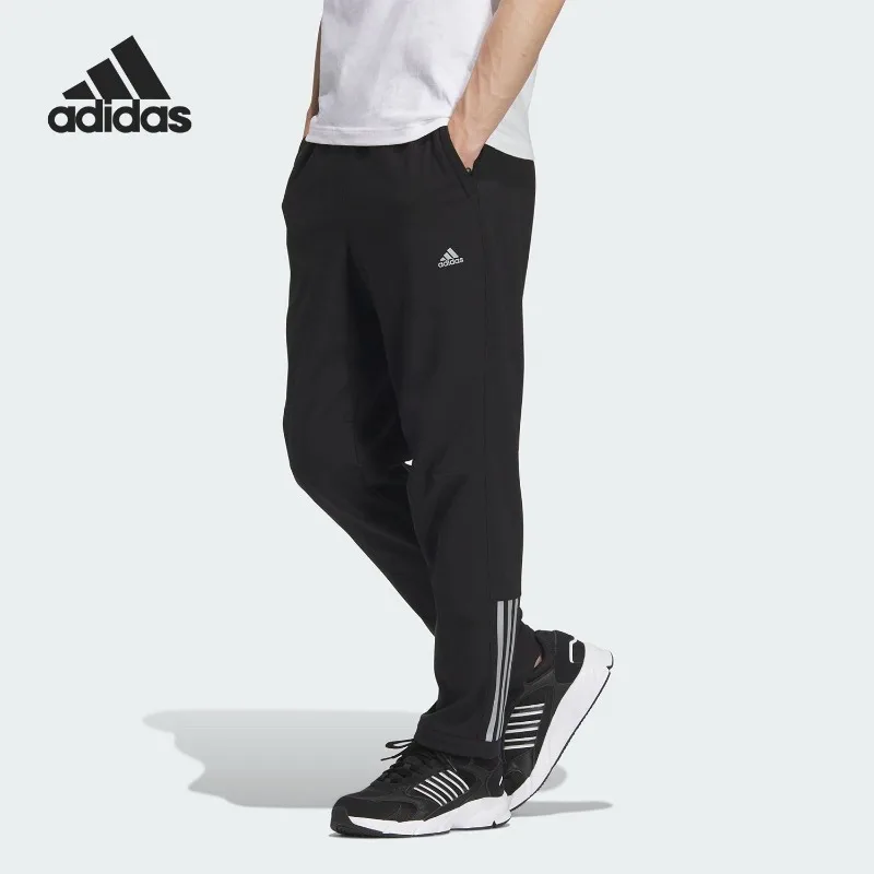 Adidas Breathable Mesh Relaxed Waist Straight Leg Slant Pockets Cycling TrousersJG8518