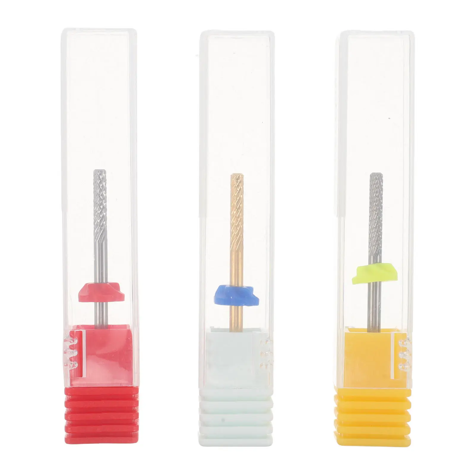 

3Pcs Tungsten Steel Nail Drill Bits Set Professional Manicure Grinding Head Dead Skin Removal Cuticle Cleaning Acrylic Nail