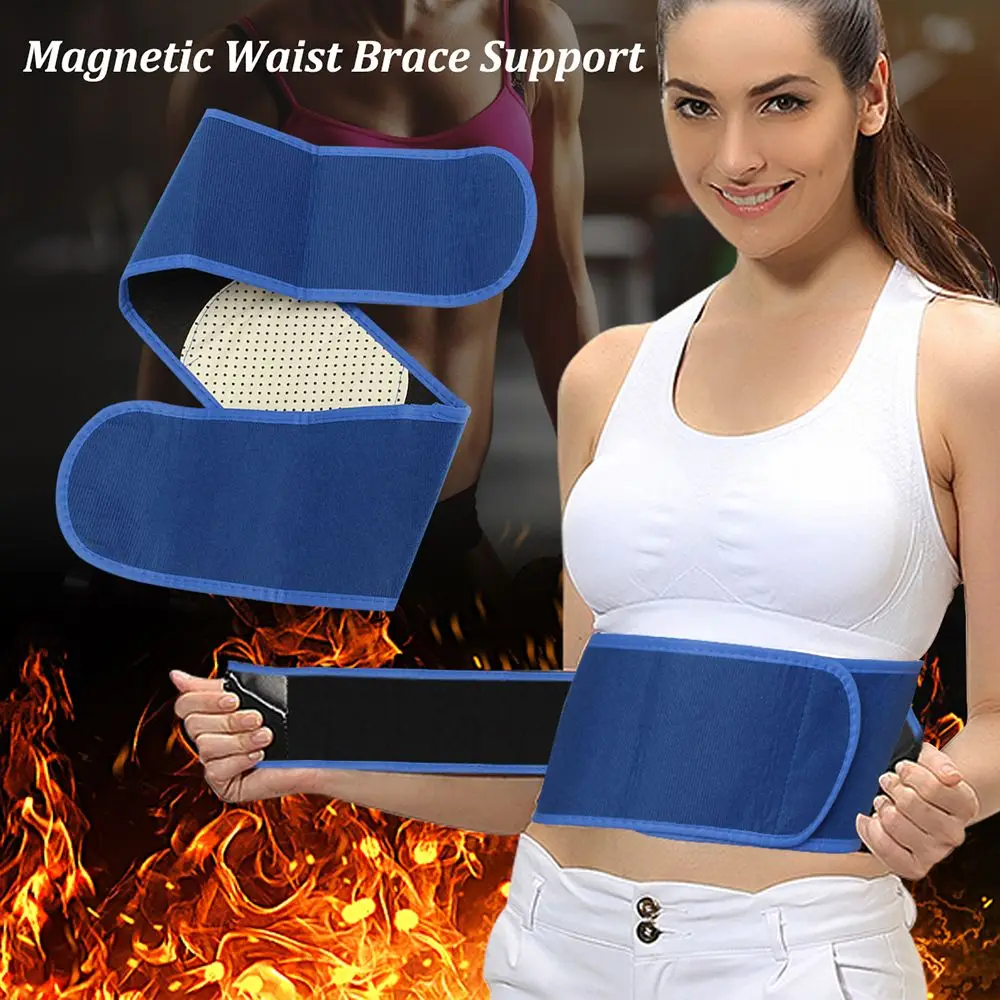 Unisex Self Heating Pad For Lower Back Pain Relief Therapy   Posture Corrector Magnetic Waist Support Belt Protector Brace Belts