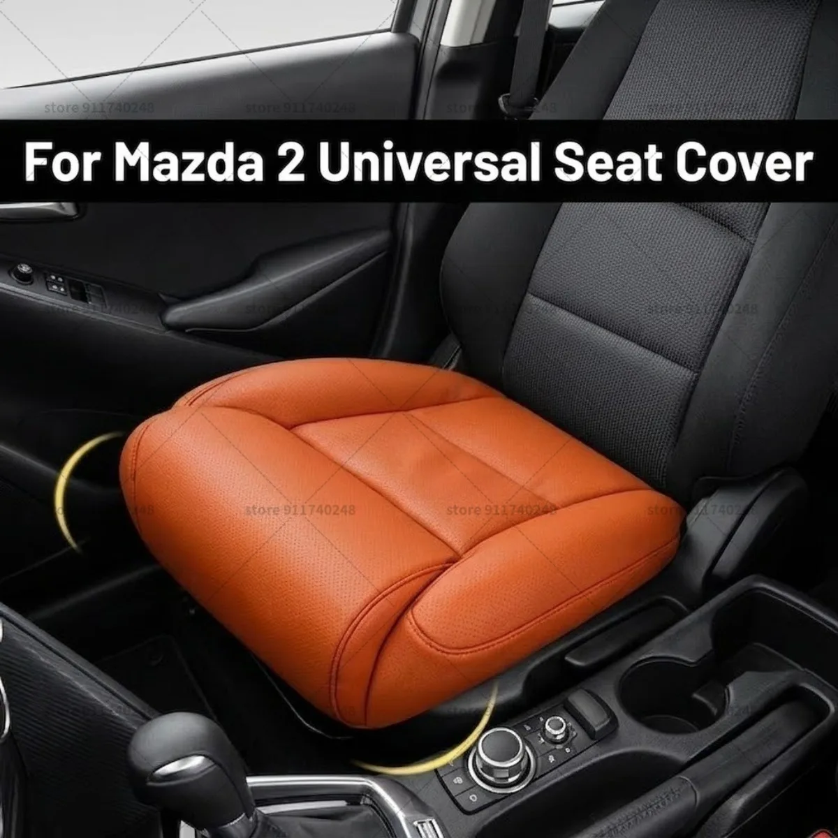 

Подушка-удлинитель для ног Mazda, подушка для поддержки бедер, из пены с эффектом памяти, кожаная, аксессуар для салона автомобиля
