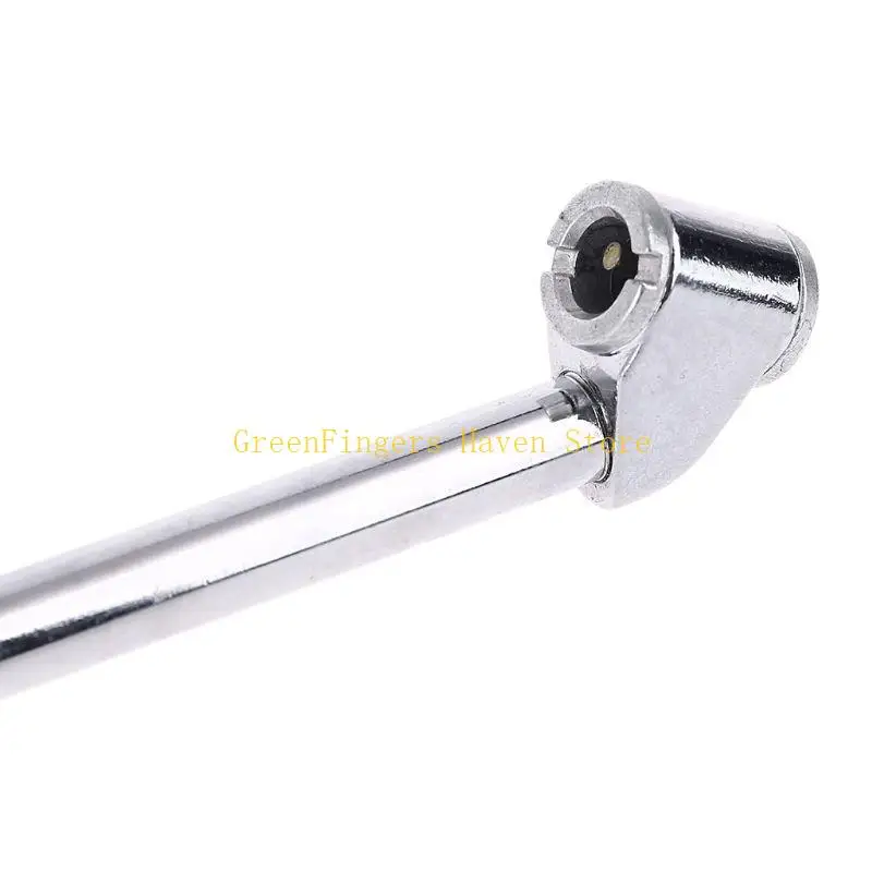 F68D Air Tire Pressure Inflator Gauge with Rubber Air Hose Dual for Head Tire Air Chu