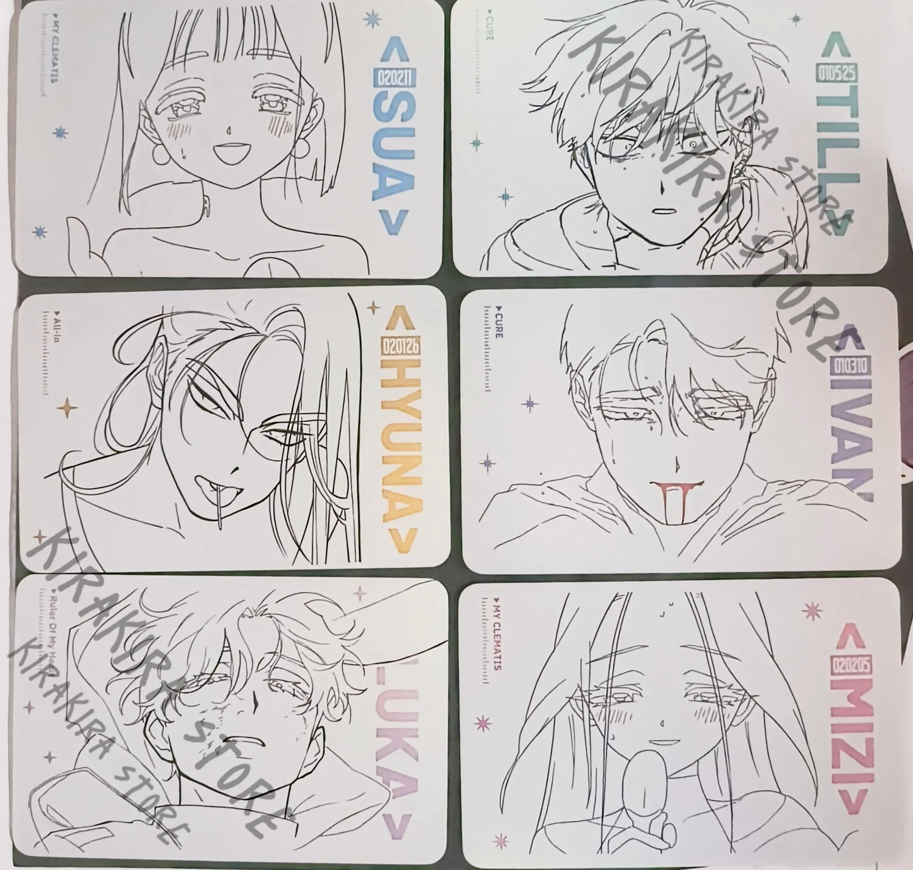 

Mizi Sua Official Genuine Peripheral Card Alien Stage Sketch Series Till Limited Legal Edition Cosplay Cards Ornaments Manga