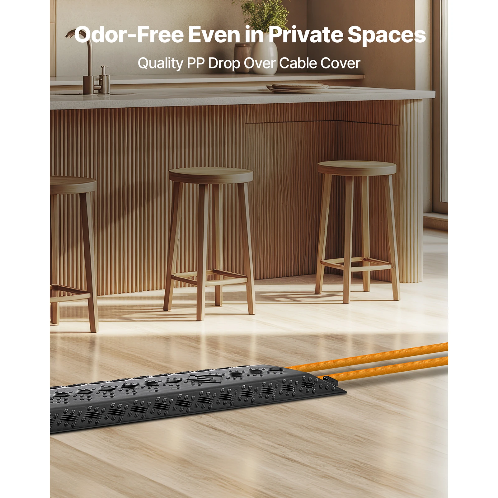 VEVOR Drop-Over Cable Protector 17500 lbs Cord and Hose Ramp Set of 1 2 or 3 for Home Office or Warehouse High Traffic Areas