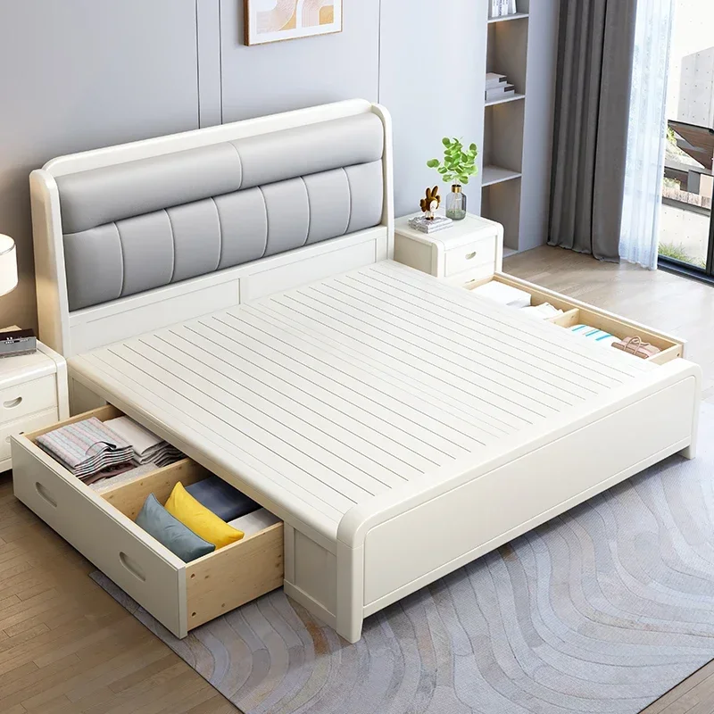 Designer Full Body Bed Hotel Relax Japanese Minimalist Lazy High Quality Bed Luxury Modern Murphy Bed Queen Home Furniture