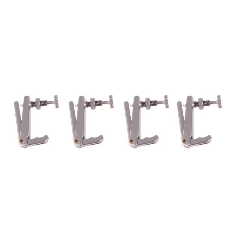 4pcs Violin Fine Tuner Adjuster Copper Nickel Alloy for 1/4 -1/2  3/4 4/4 Size Violin Accessories