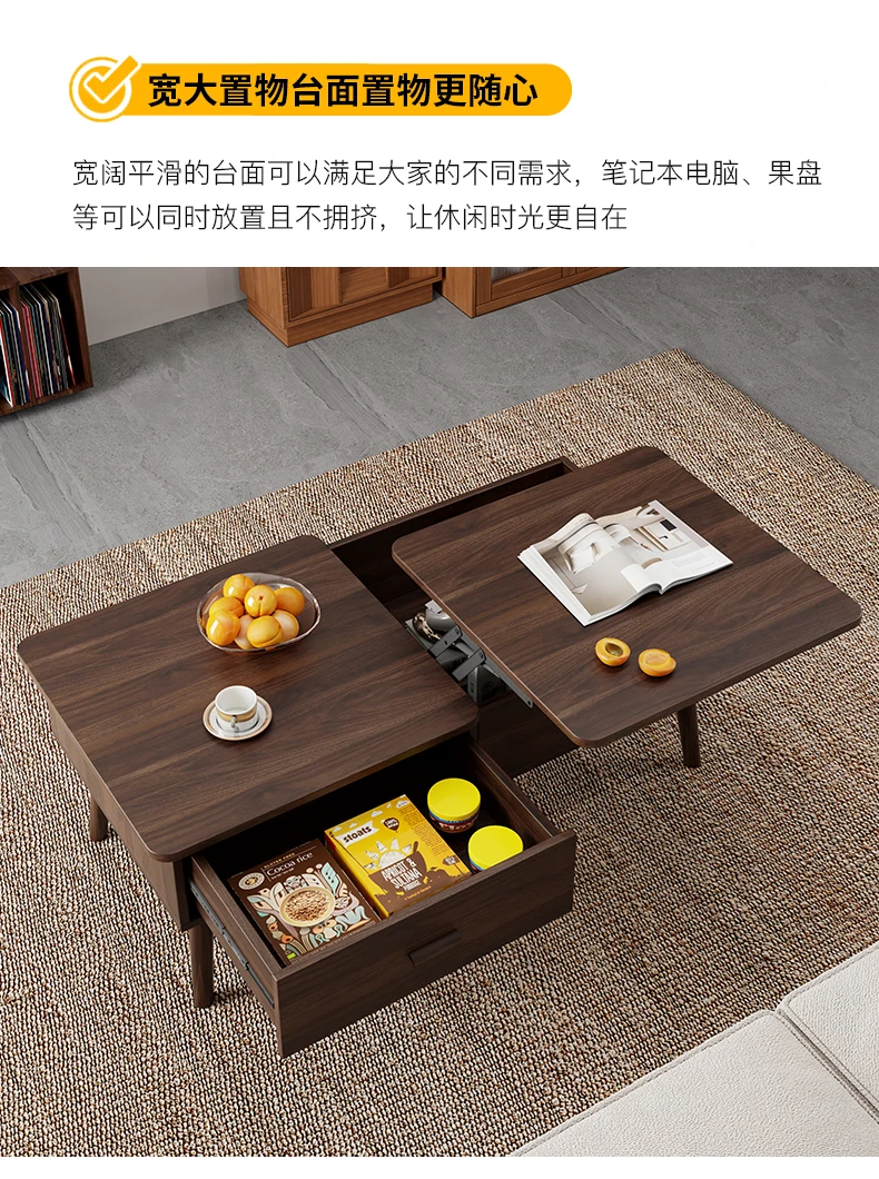 Luxury style side table storage modern coffee table aesthetic creative living room furniture