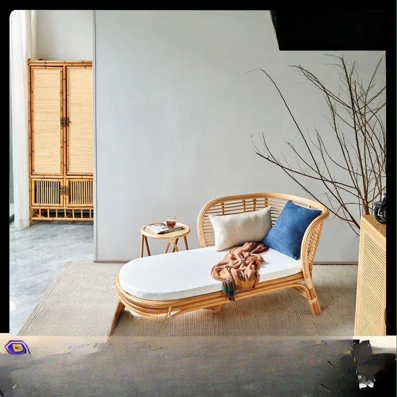 Japanese-style rattan so combination household living roo full Indonesian rattan woven  concubi ne