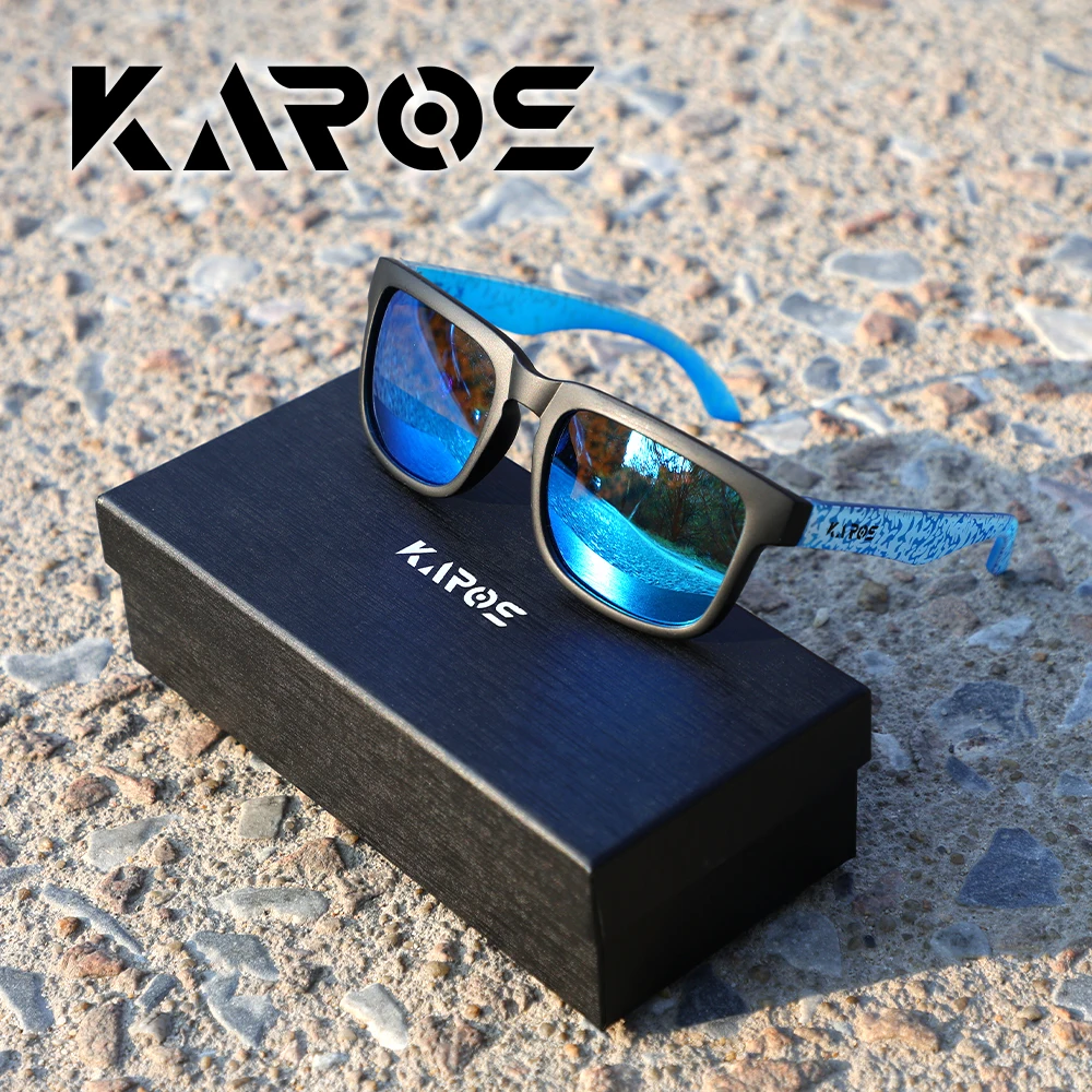 KAROS Leichte TAC Polarisierte Sonnenbrille für Angeln und Reisen, für Männer und Frauen, UV400-Schutz, Bequeme Passform, mit Etui – Detail 2
