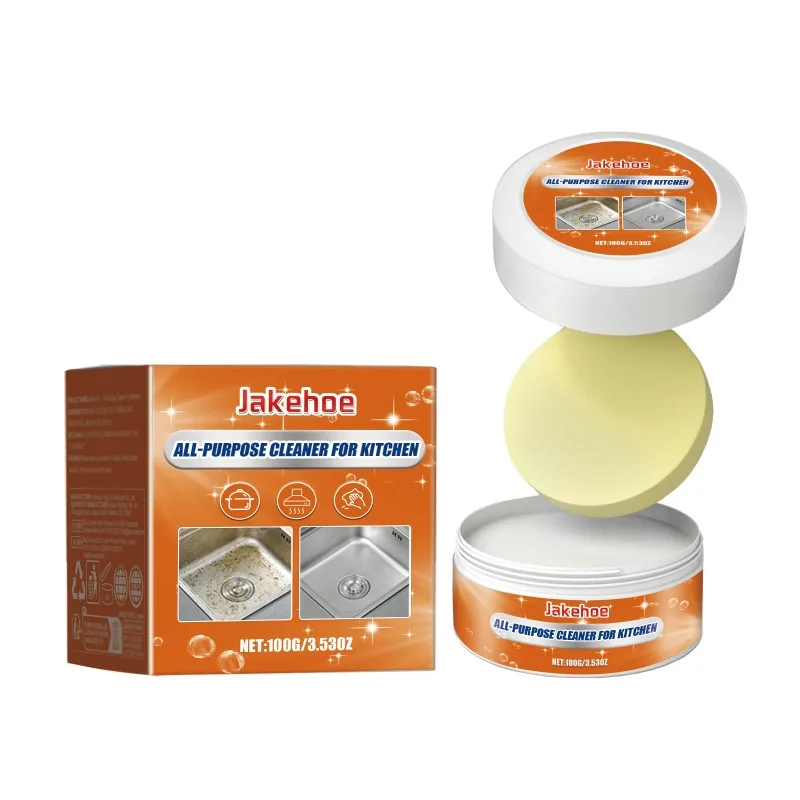 Multifunctional Kitchen Cleaning Paste, Suitable for Cleaning Oil Stains on Stoves, Range Hoods and Pot Bottoms