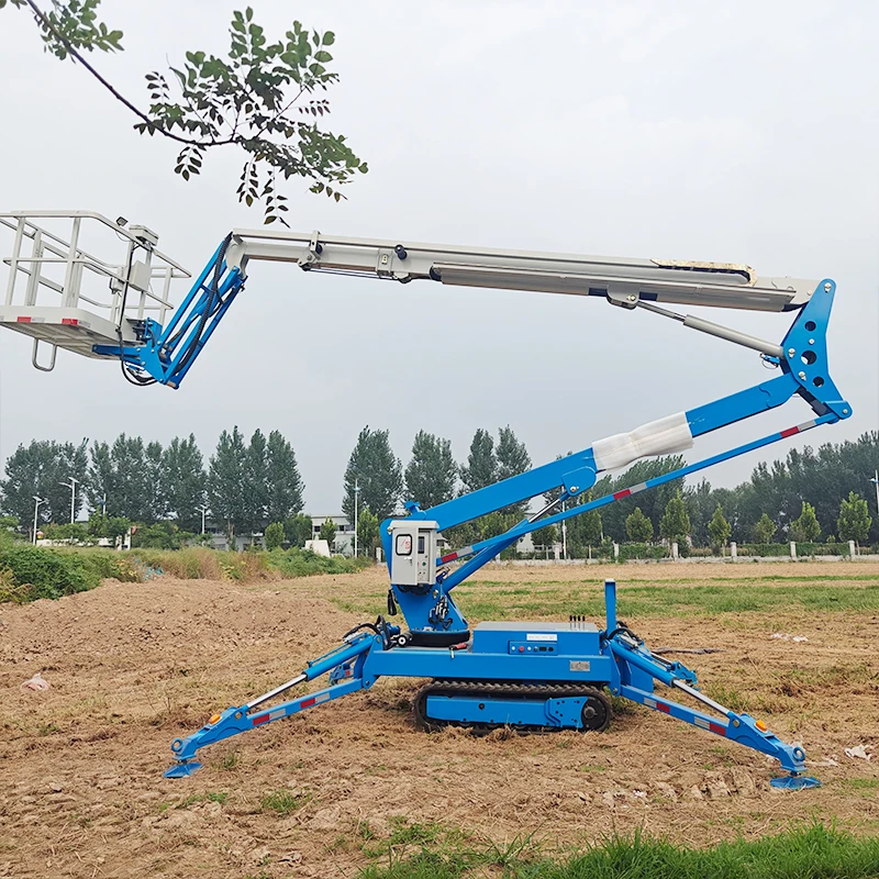 Durable Spider Crawler Crane 5 Tons with Long Arm Fly Jib Compact Design Ideal for Building Maintenance and Industrial Use