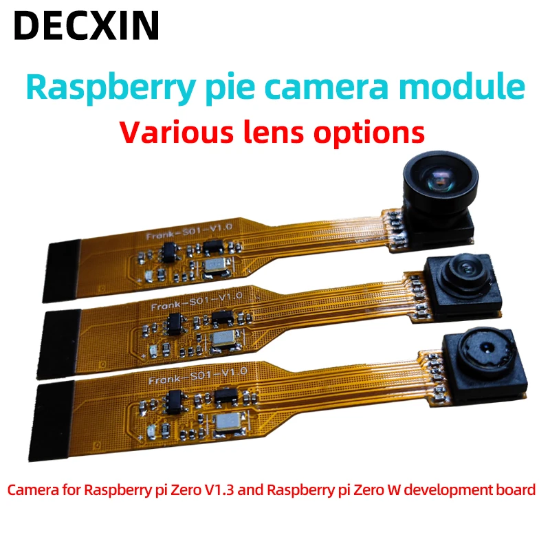 5MP OV5647 Raspberry Pi camera module, suitable for Raspberry Zero V1.3 and Raspberry Pi Zero W development board 65 degrees