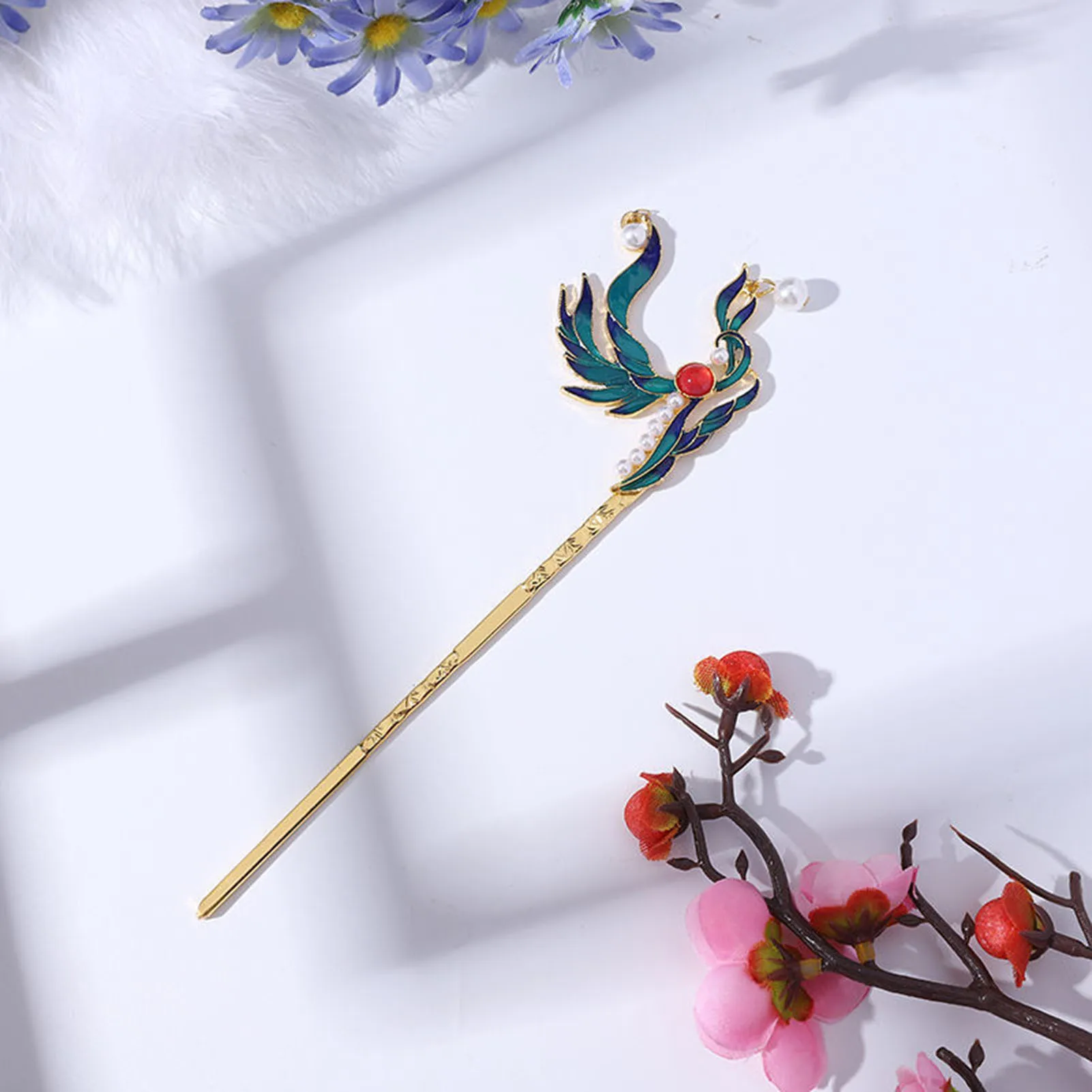 Hanfu Matching Hairpin for Girls Handmade Women DIY Accessory Hair Ornament for Friends Girlfriend Wife Novel Gift