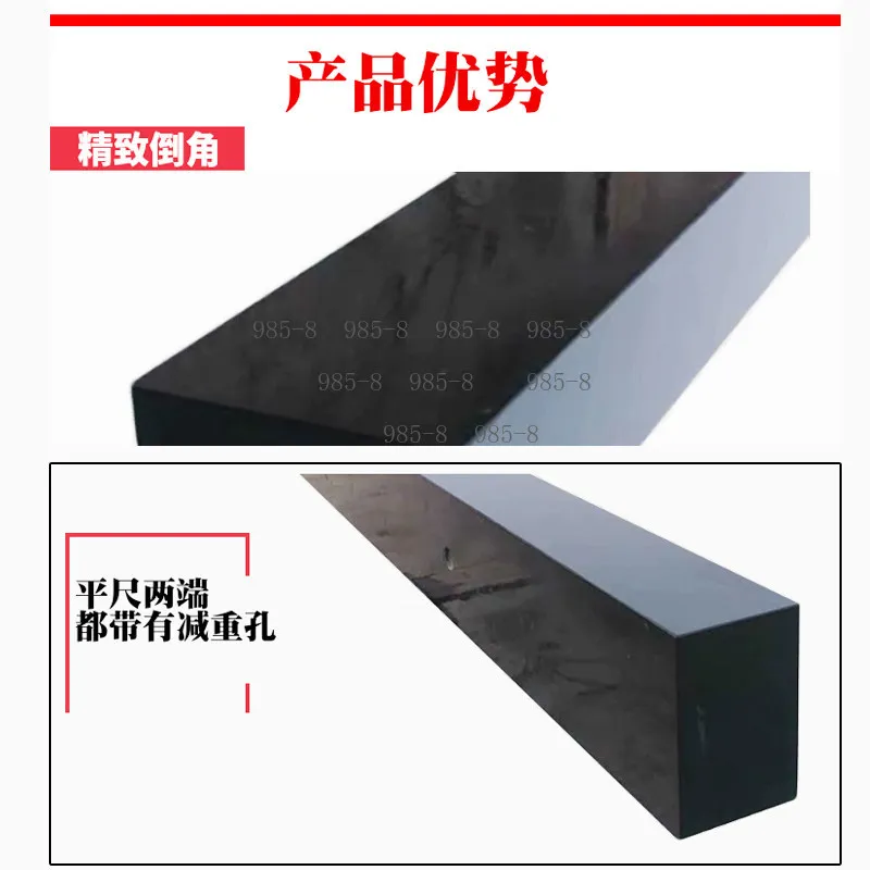 High Precision 000 Grade Marble Level Ruler Precision Blue and White Granite Stone Inspection Measurement Parallel Vertical