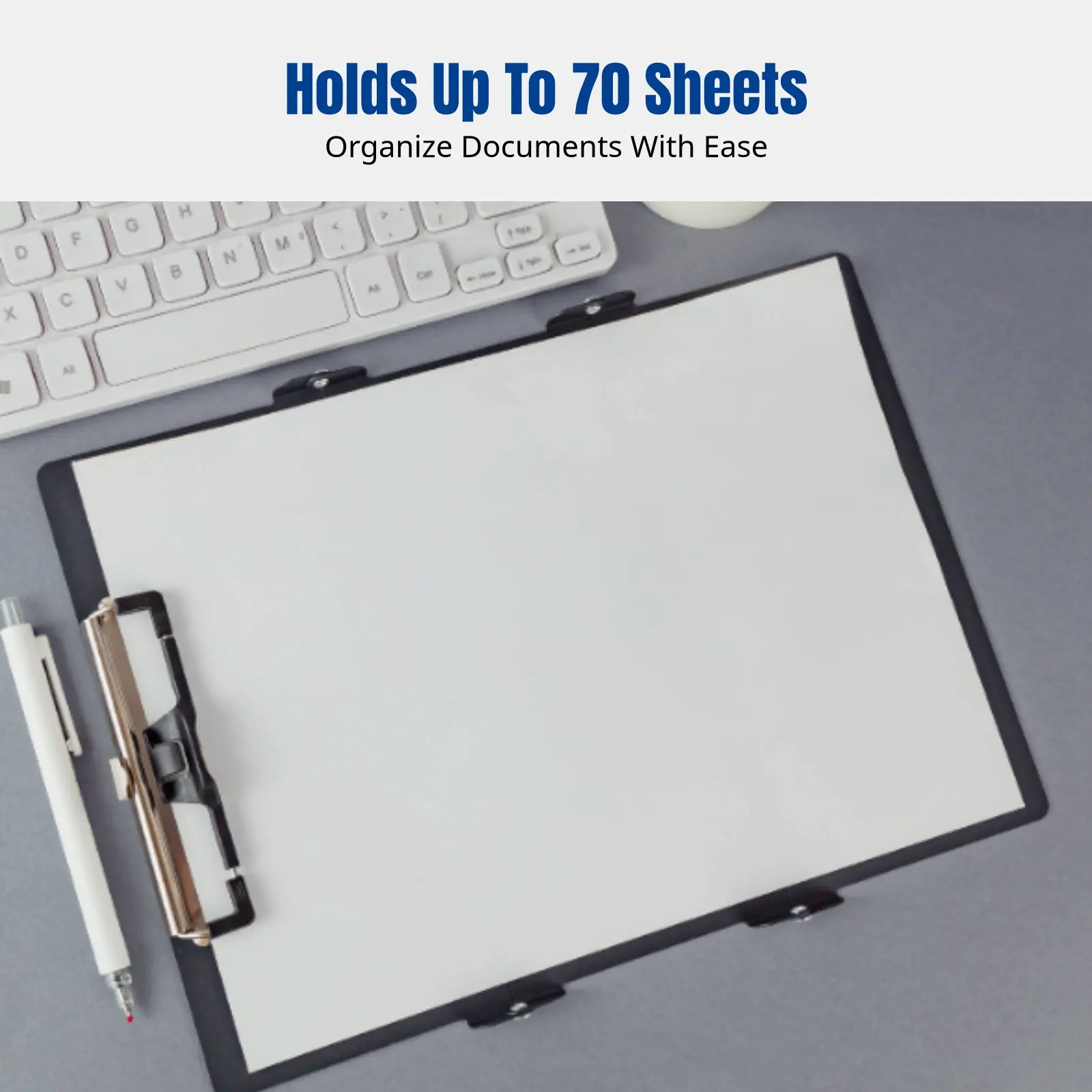 Aluminum Alloy Writing Board, Letter-Size Foldable Three-Fold Board, Portable Document Holder, Multi-Color, Strong Fastener