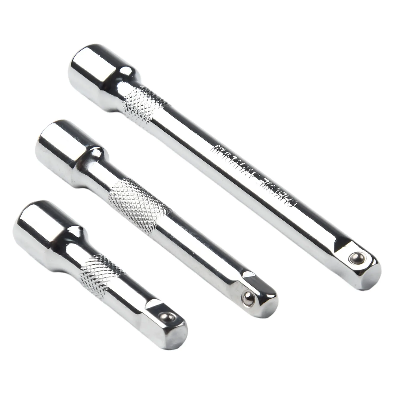 

Connecting Rod Extender Bar 3Pcs 50/75/100mm Chrome Vanadium Steel Rustproof Silver For 1/4\\\\\\\\\\\\\\\" Sleeve High Quality