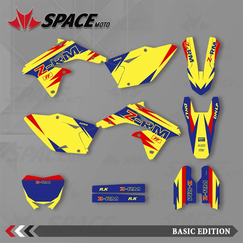 

SPACE DECALS STICKERS Graphics & Backgrounds Kits for Suzuki 2008-2017 RMZ450