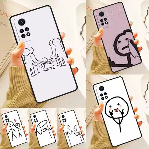 Funny Expression Couple Matchman Case For Samsung Galaxy S24 Plus S23 S20 S21FE Lite S22 Ultra Note 20 S8 S9 S10 Phone Coque