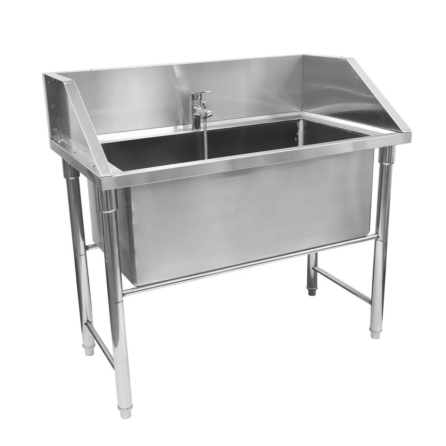 Stainless steel pet store bathtub pet dog bath pet hospital special dog bath
