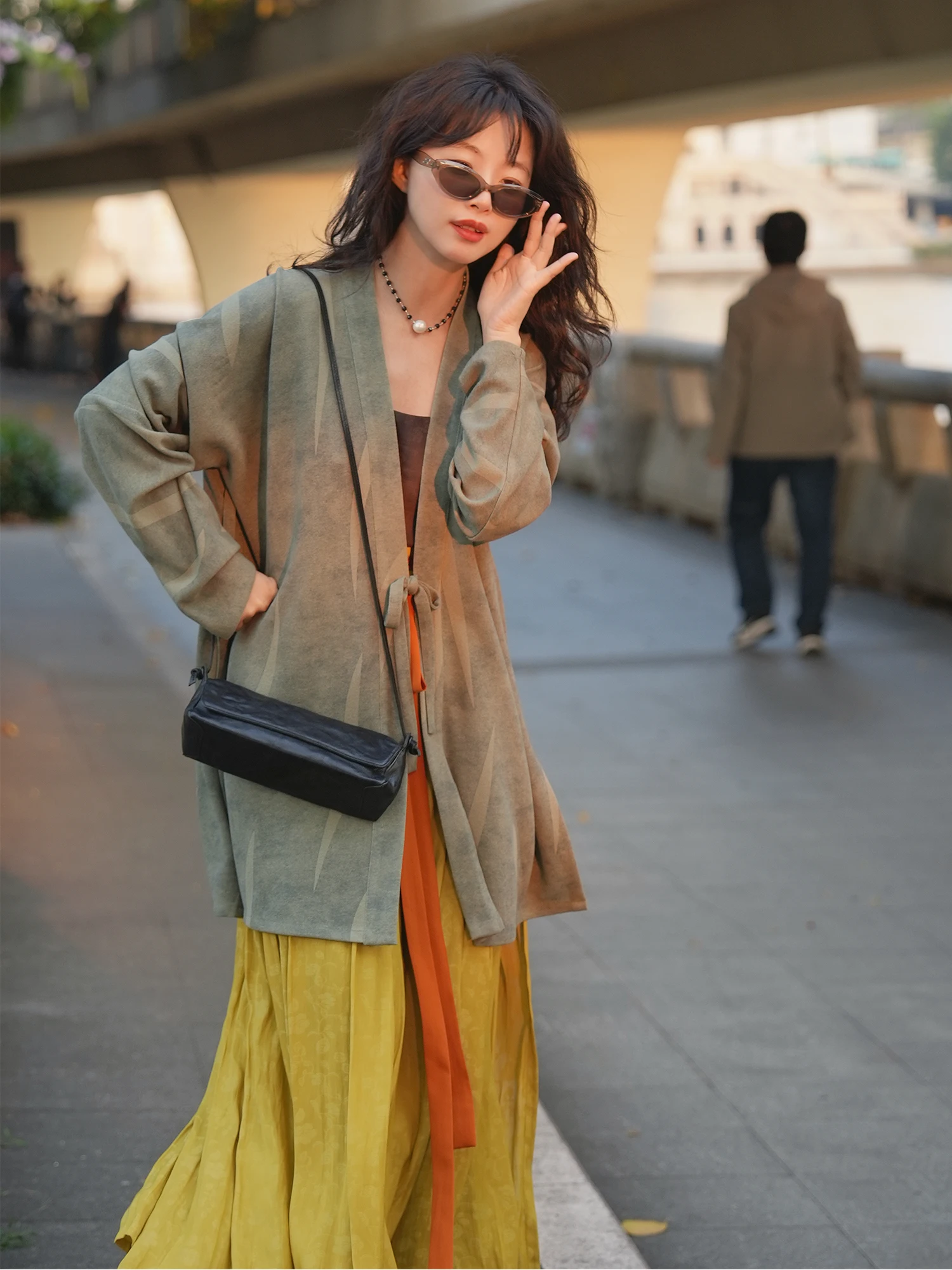 

Mysterious Phoenix【Leaf Boat】Daily Wear Early Spring Elegant Outfit Set Ancient Style Top Original Half Skirt Hanfu