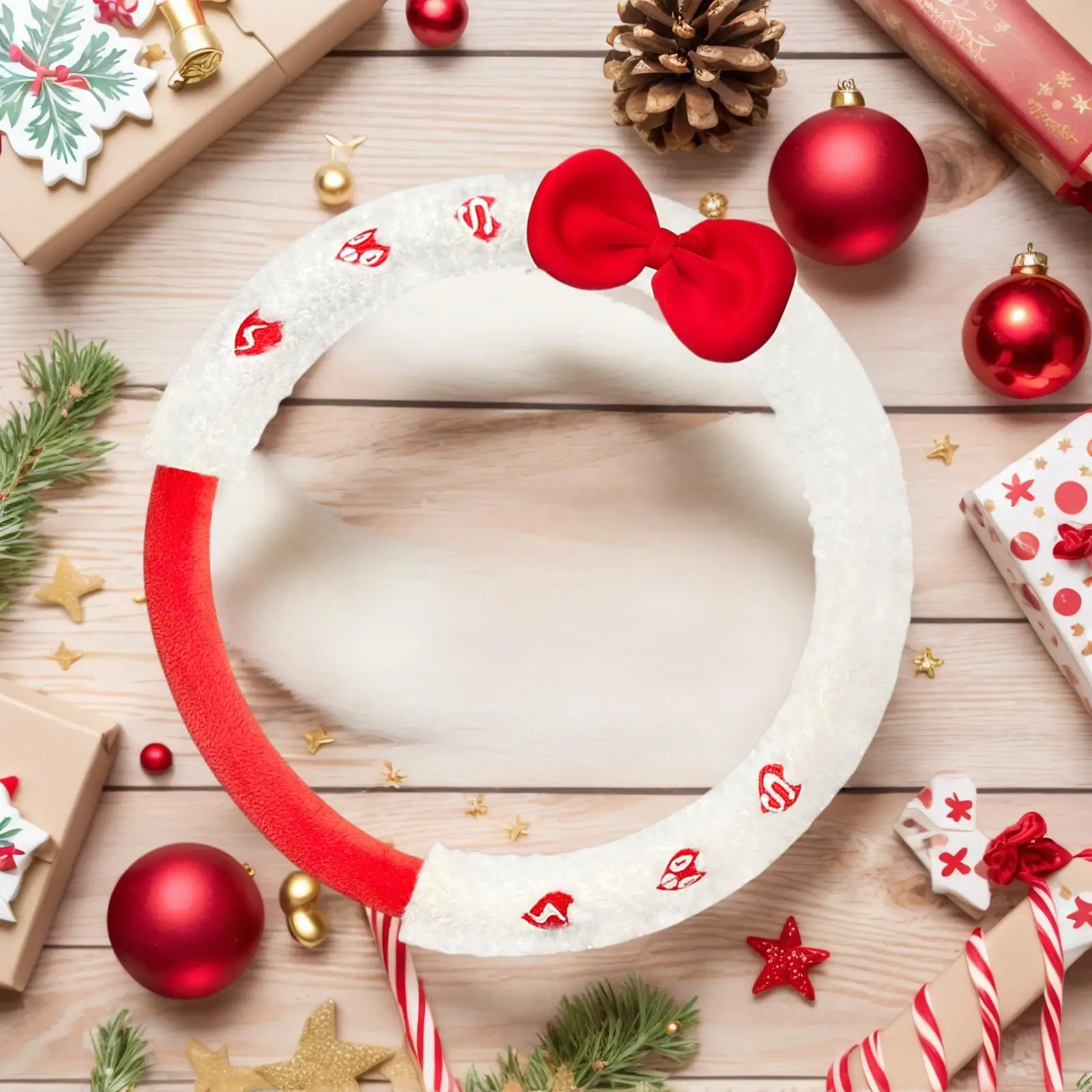 

Car Steering Wheel Covers Automotive Interior Accessories Protector Plush Steering Wheel Protector Cover For Trailer Truck Sedan