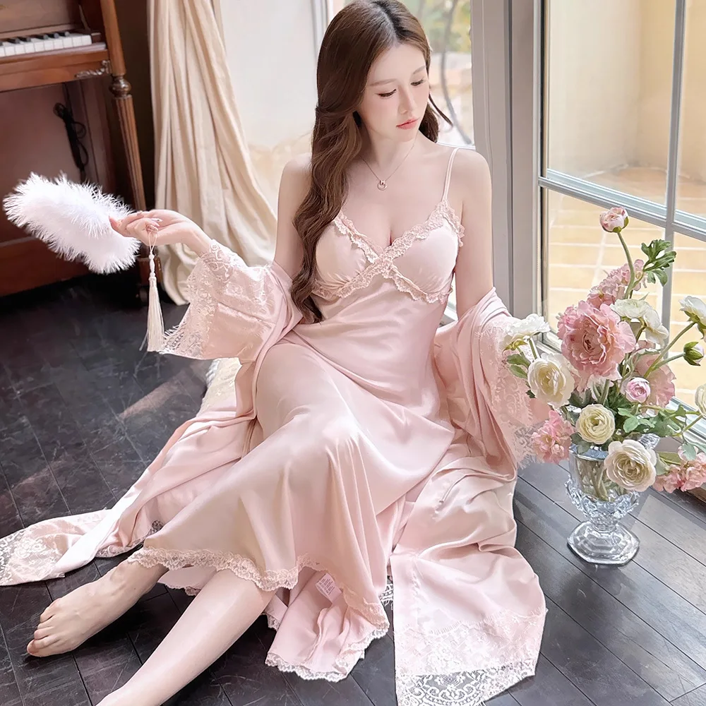 NEW French Sweet Fashion Cardigan Spring Summer Set Women Solid Asymmetrical Patchwork Long Sleeved Waist Clamping Sling Dresses