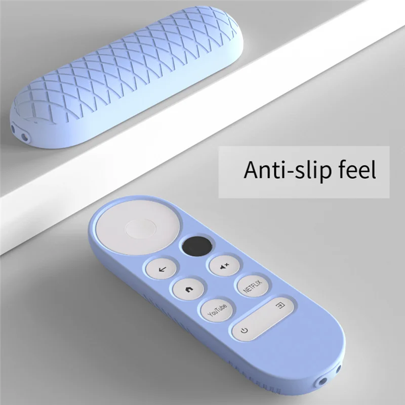 Soft Silicone Case For Google Chromecast Remote Control Protective Cover Shell For Google TV 2020 Voice Remote Control-A45M view 3