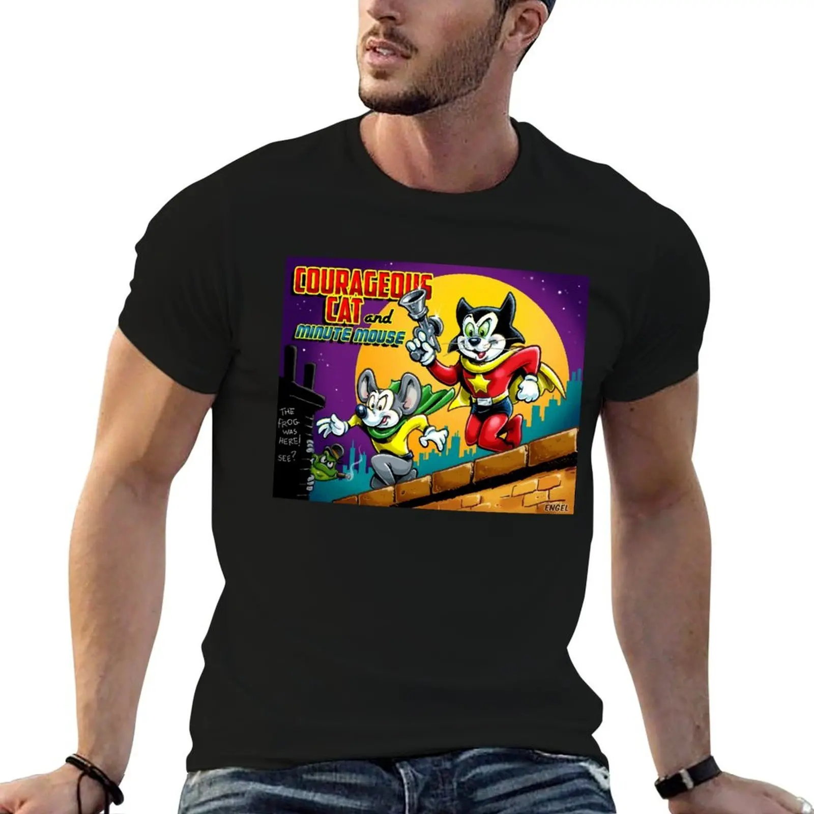 T-shirt COURAGEOUS & MINUTE, t-shirt décontracté pour les vacances d'été