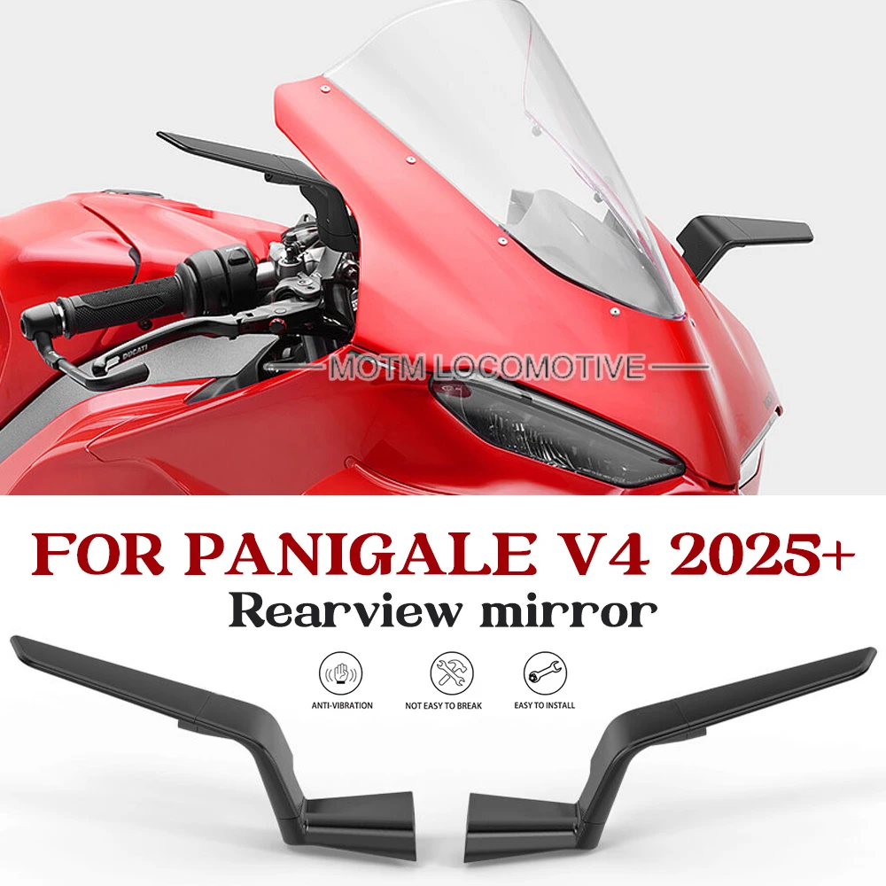

FOR Ducati V4/V4S Motorcycle Modified Wind Deflector Rearview Mirror, Wing Rearview Mirror, 2025-