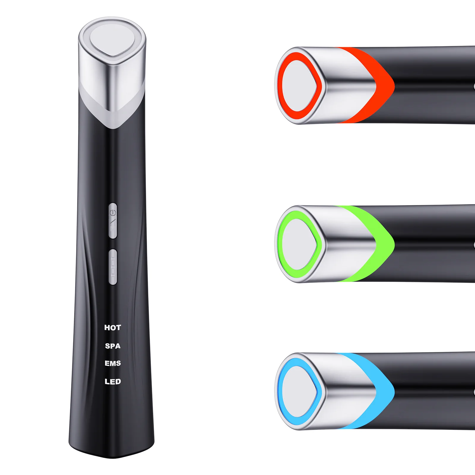 

Home Use Beauty Equipment Anti-aging Skincare Wand Red Blue Light Therapy Vibrating EMS Eye Facial Lifting Device Face Massager