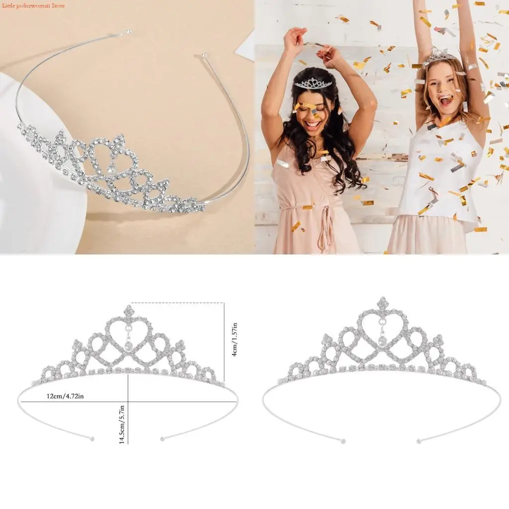 

F92d Элегантные стразы Короны Кровяные повязки для женских аксессуаров для волос для женщин для невест