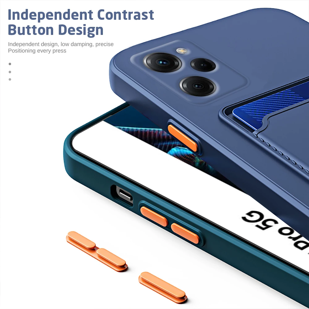 Para Xiaomi Poco X5 Pro funda con ranura para tarjetas funda cuadrada de silicona para teléfono Xiomi Poco X5 x 5 5x x5pro pocox5 pro Fundas a prueba de golpes